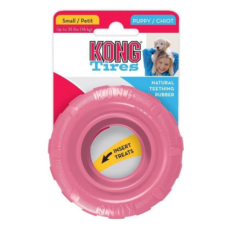 KONG Puppy Tires Tekerlek  Yavru Köpek Oyuncağı Klein, Kauçuk Plastik Oyuncaklar, Kong