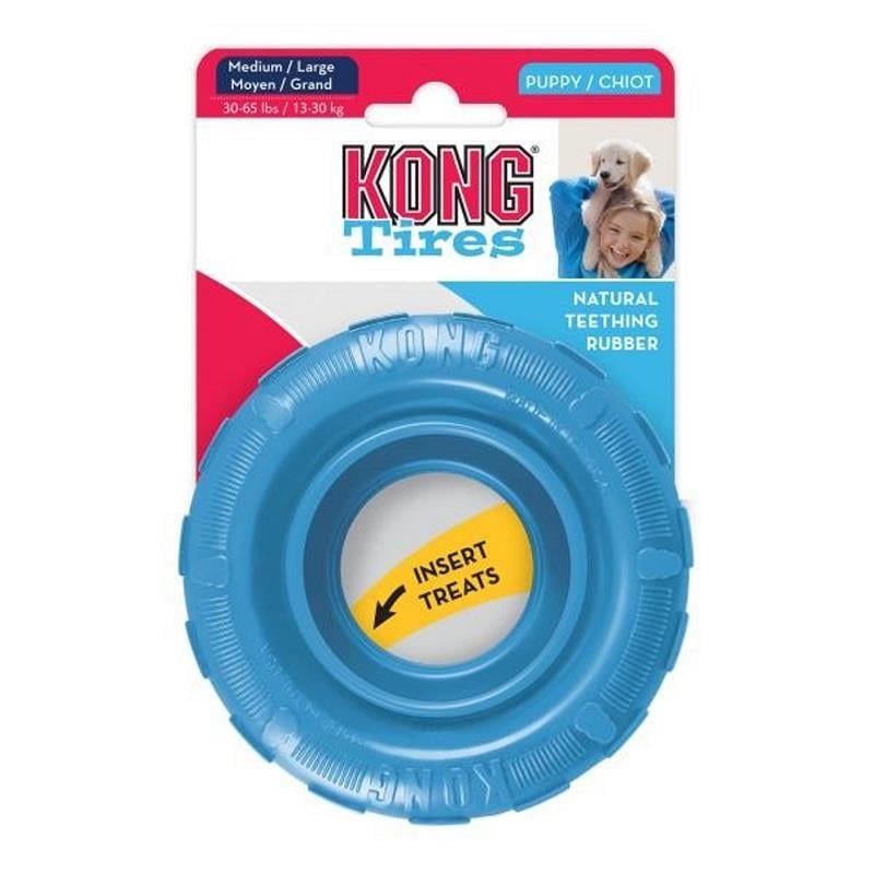 KONG Puppy Tires Tekerlek  Yavru Köpek Oyuncağı M/L, Kauçuk Plastik Oyuncaklar, Kong