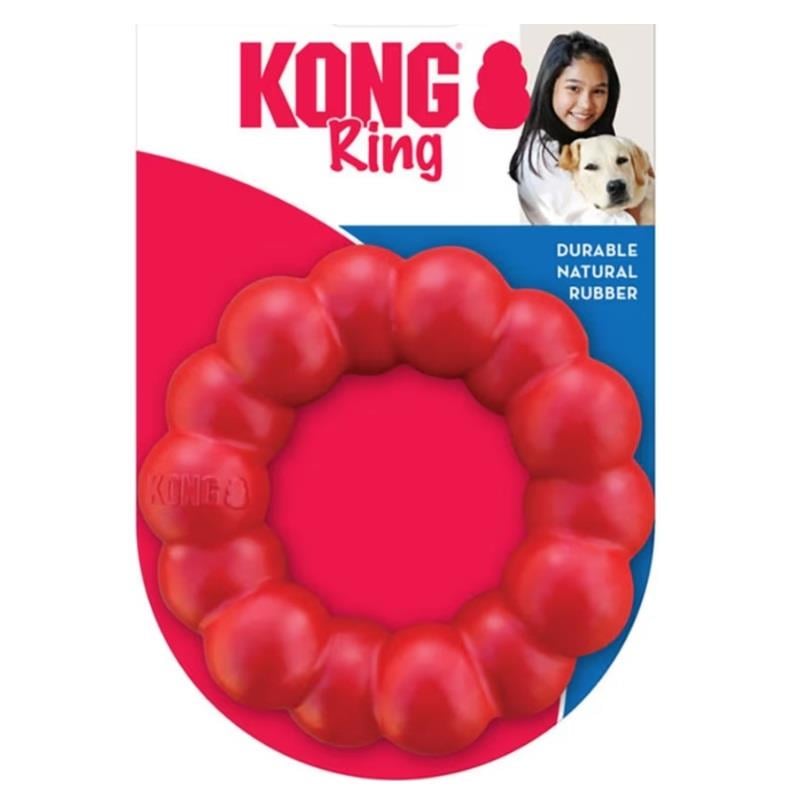 KONG Ring Yüzük Şeklinde Isırma Oyuncağı L/G, Kauçuk Plastik Oyuncaklar, Kong