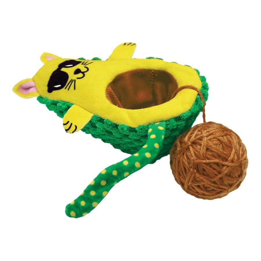 KONG Wrangler AvoCATo Avokado Şekilli Kedi Oyuncağı, KATEGORİSİZ, Kong