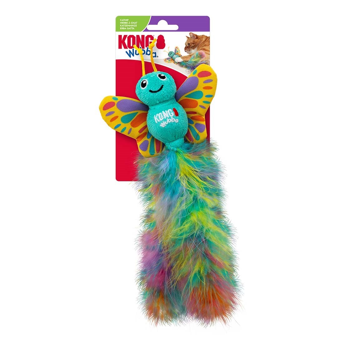 KONG Wubba Kelebek Sesli/Tüylü Kedi Oyuncağı, KATEGORİSİZ, Kong