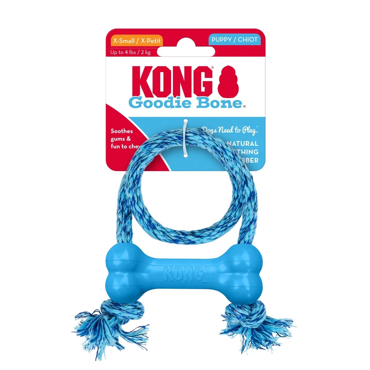 Kong Yavru Köpek İpli Diş Oyuncağı XS, Kumaş ve Peluş Oyuncaklar, Kong