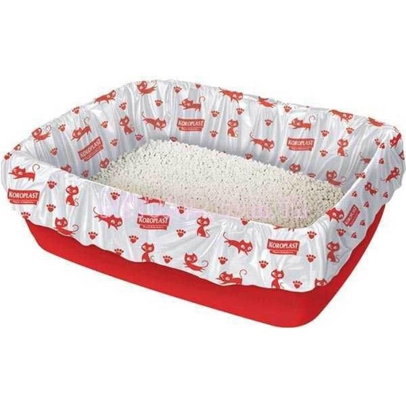 Koroplast Extra Güçlü Kedi Kumu Torbası 82X50 Cm 7 Adet, Kedi Kumu Koku Giderici, Koroplast