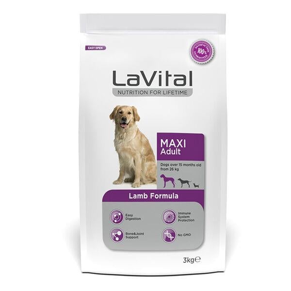 LaVital Medium Puppy Lamb Kuzu Etli Yavru Köpek Maması 3 Kg, KATEGORİSİZ, La Vital