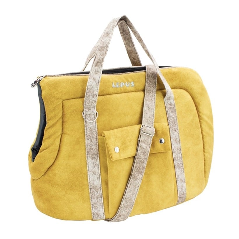 Lepus Su Geçirmez Açık Kedi ve Köpek Taşıma Çantası Hardal, Taşıma Çantaları Kafesler, Lepus