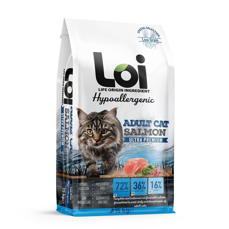 Loi Somonlu Yetişkin Kedi Maması 15 Kg, KATEGORİSİZ, Loi