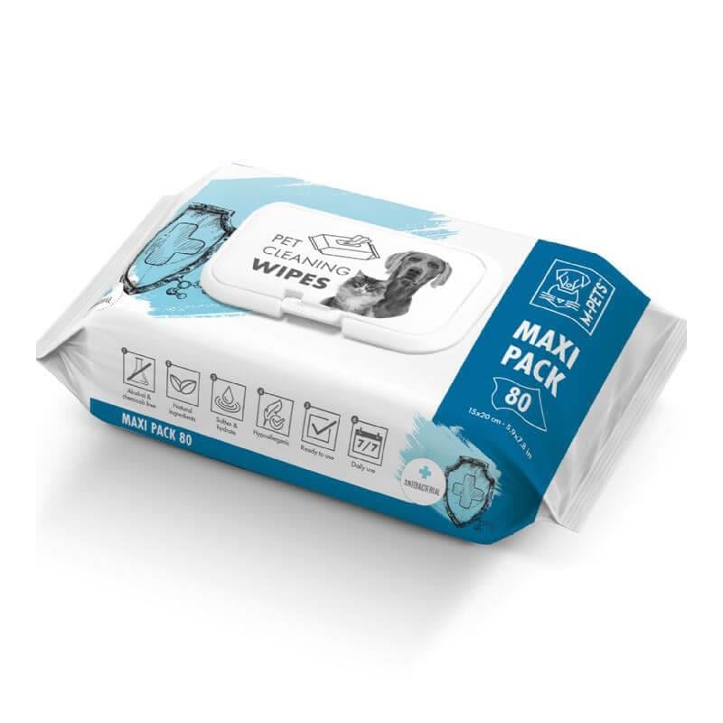 M-Pets  Antibacterial Kedi/Köpek temizlik Mendili 80 Li, KATEGORİSİZ, M-Pets