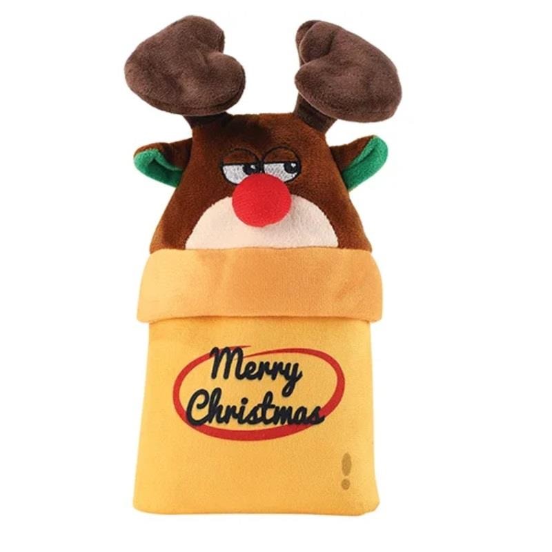 M-Pets Chirstmas Dog Toy Donner Socks Köpek Oyuncağı, Kumaş ve Peluş Oyuncaklar, M-Pets