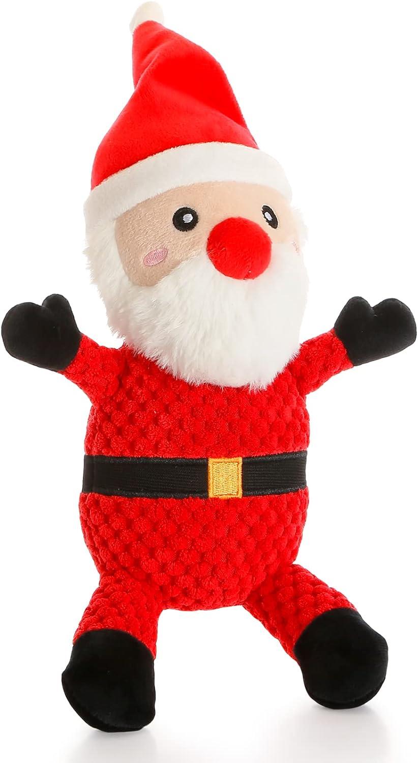 M-Pets Chirstmas Dog Toy St.Nick Socks Köpek Oyuncağı, Kumaş ve Peluş Oyuncaklar, M-Pets