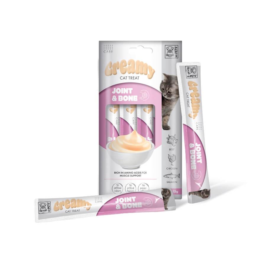 M-Pets Creamy Joint & Bone Kedi Ödülü 4x15 GR, Kedi Ödül Maması, M-Pets