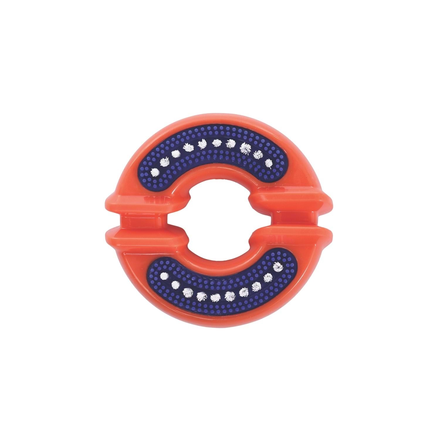 M-Pets Dental Squeaky Ring Diş Fırçalı Kauçuk Köpek Oyuncağı 7,9 x 7,5 x 7 cm, KATEGORİSİZ, M-Pets