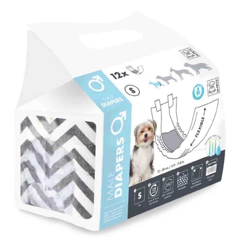 M-Pets Erkek Köpekler İçin 12 Li Külot Small, Köpek Külot Ve Pedleri, M-Pets