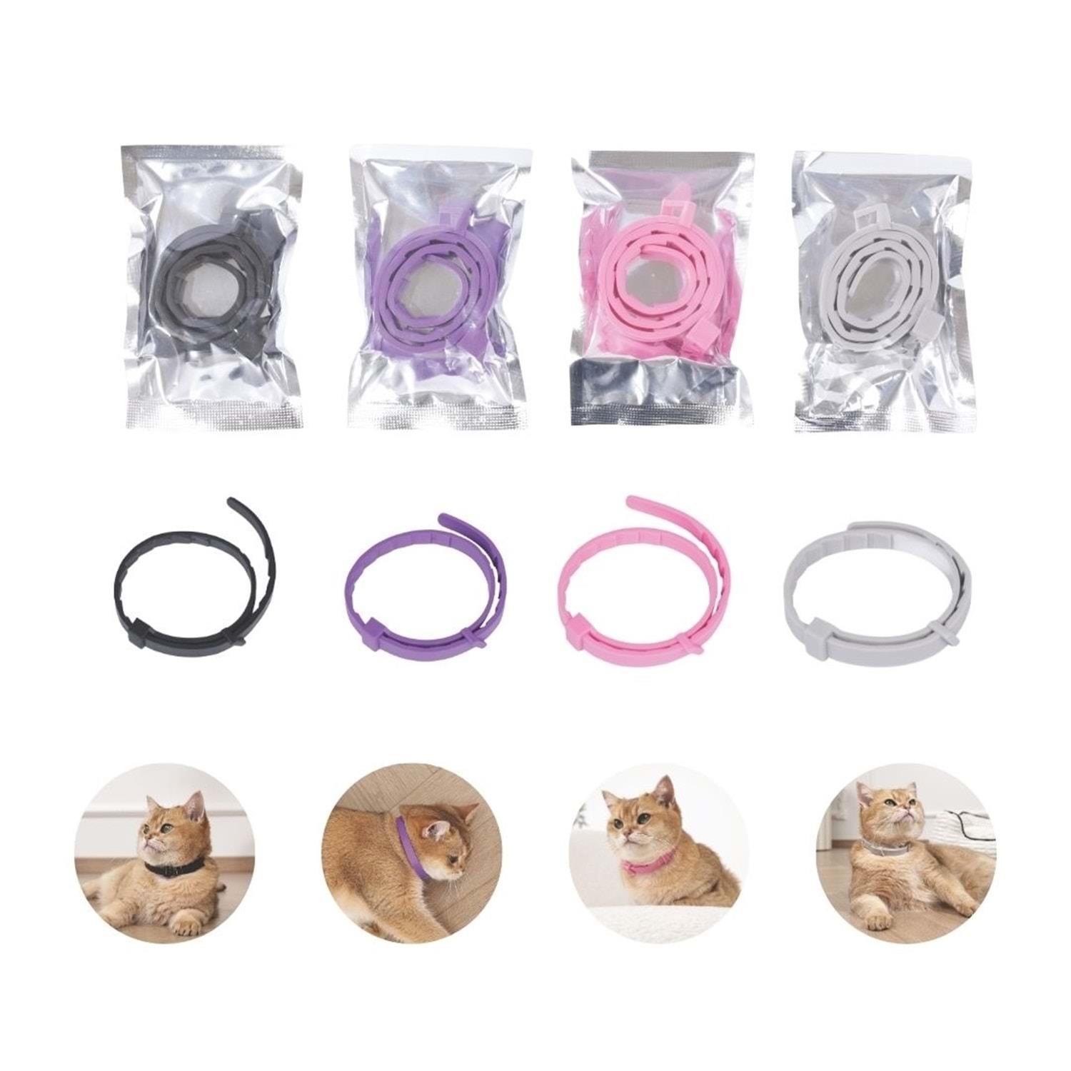 M-Pets Keep Calm Tasma 4 Renk  4 Adet, Kedi Sakinleştirici, M-Pets