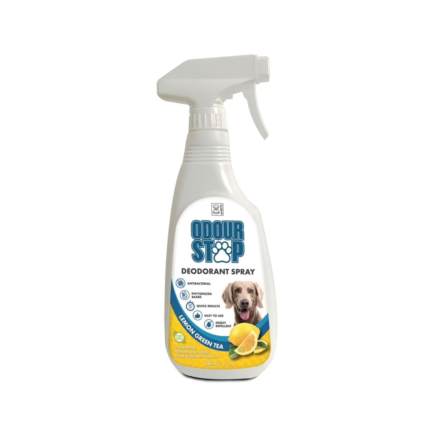 M-Pets Limon & Yeşil Çay Kokulu Koku Giderici Sprey 500 Ml, Koku Giderici Ürünler, M-Pets