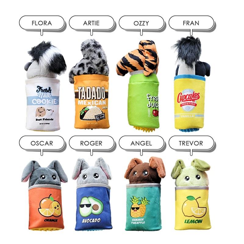 M-Pets Ozzy Snack Attack Köpek Oyuncağı, Kumaş ve Peluş Oyuncaklar, M-Pets