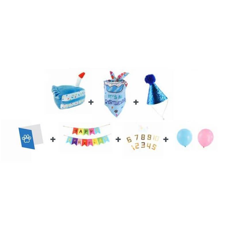 M-Pets Part Time Erkek Köpekler İçin Doğum Günü Seti, KATEGORİSİZ, M-Pets