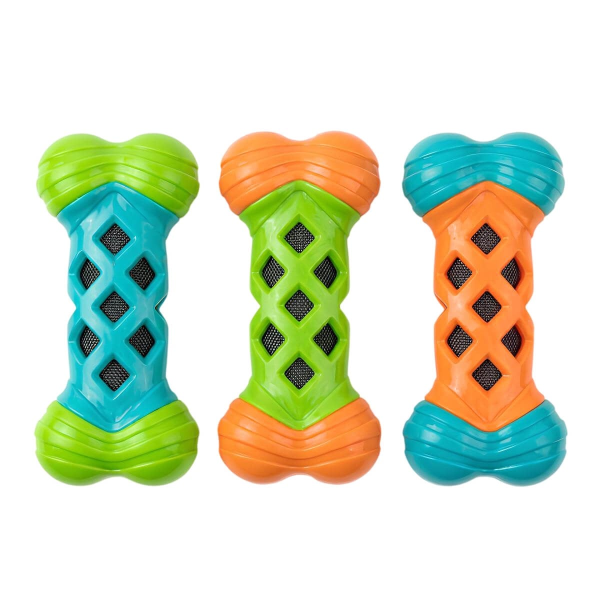 MerkoPets Hışırtılı Plastik Kemik Köpek Oyuncağı 17x9cm, Kauçuk Plastik Oyuncaklar, MerkoPets