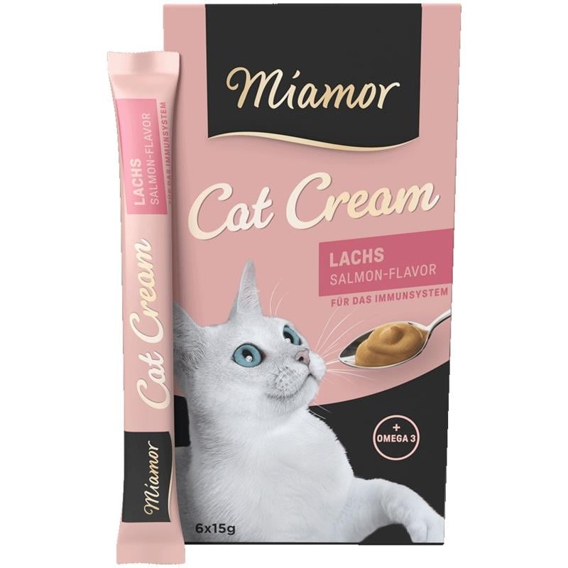 Miamor Cream Somonlu Kedi Ödülü 6x15 Gr, Kedi Ödül Maması, Miamor
