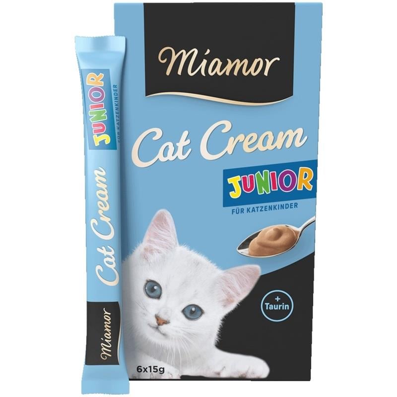 Miamor Cream Yavru Kediler İçin Ek Besin ve Ödül 6 x 15 Gr, Kedi Ödül Maması, Miamor