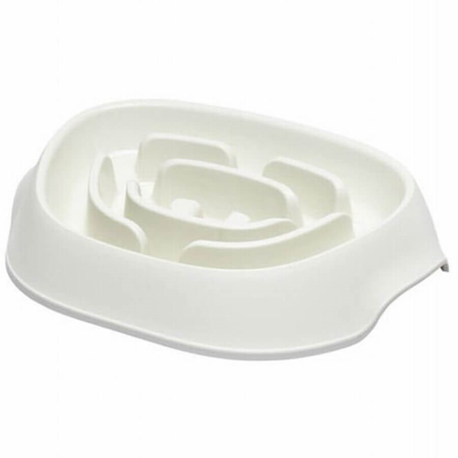 Moderna Slomo Hızlı Yeme Önleyici Mama Kabı - Beyaz 950 ML, KATEGORİSİZ, Moderna