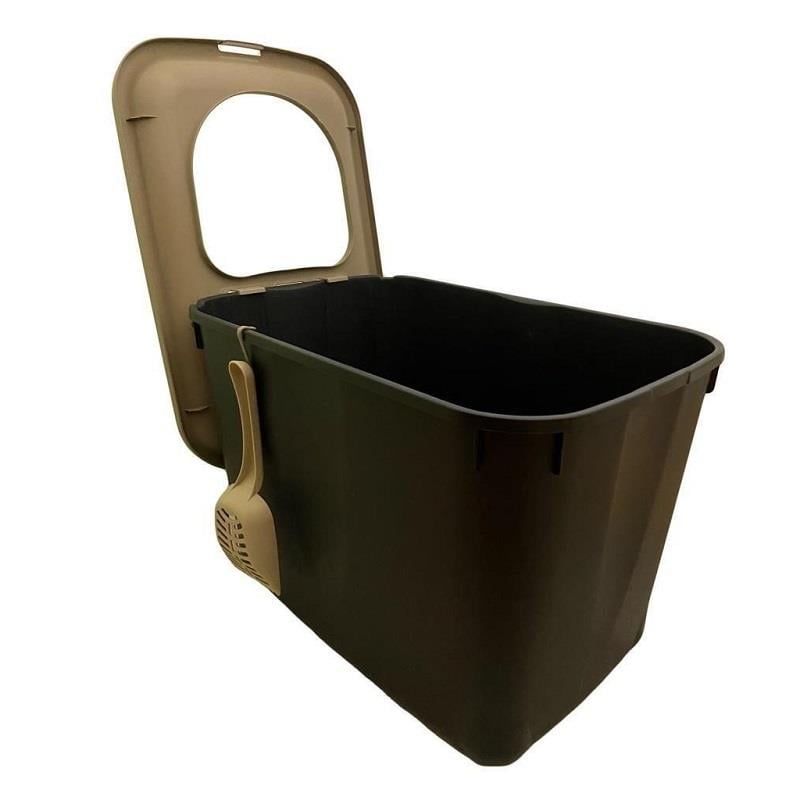 Mp Mıcıa Üstten Giriş Kedi Tuvalet Kabini 58*38*39cm, Kapalı Kedi Tuvaletleri, MPS