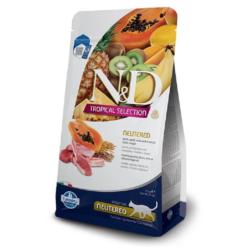 N&D Tropical Kuzulu Kısır Kedi Maması 1.5 Kg, Kısırlaştırılmış Kedi Maması, N & D