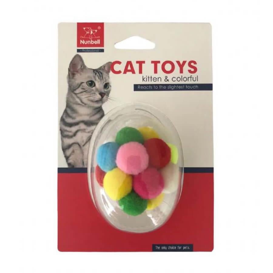 Nunbell Kedi Oyuncağı Gökkuşağı Top, KATEGORİSİZ, Nunbell