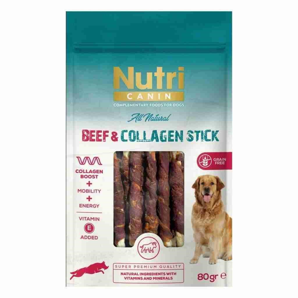 Nutri Canin Beef Collagen Stick Sığır Etli Köpek Ödülü 80 Gr, KATEGORİSİZ, Nutri Canin