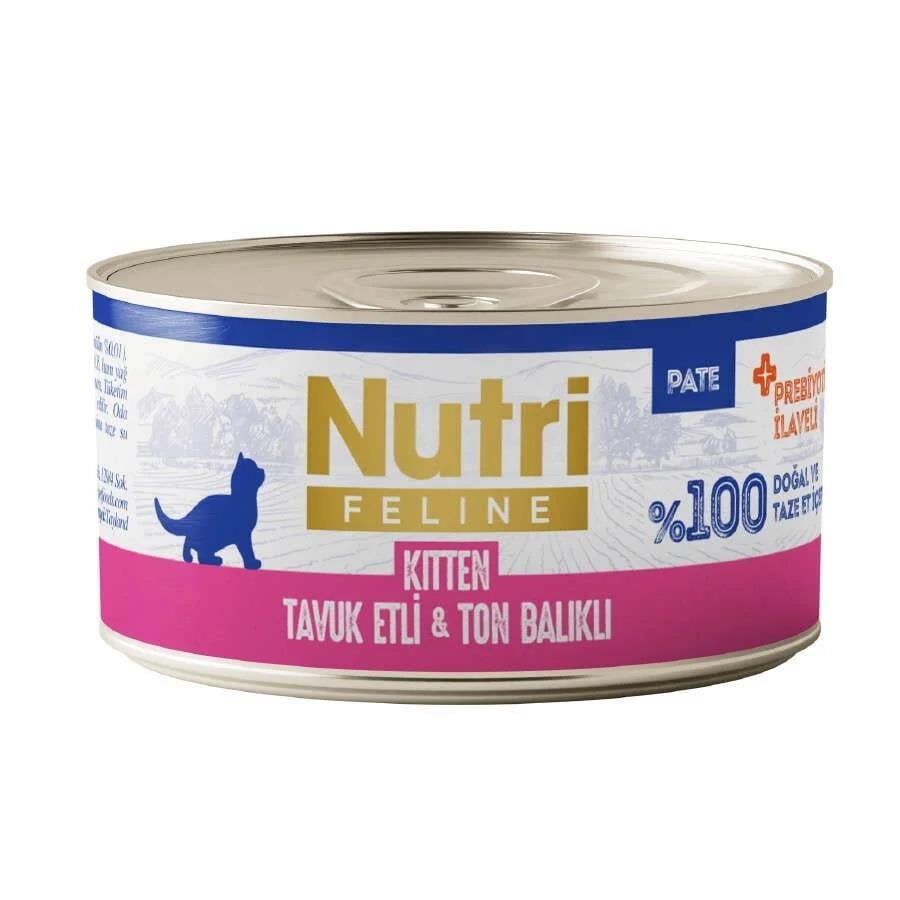 Nutri Feline Kitten Tahılsız Yavru Kedi Konservesi 70 Gr, Yavru Kedi Yaş Mama, Nutri Feline