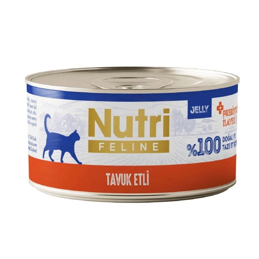 Nutri Feline Tavuklu Jöleli Kedi Konservesi 70 Gr, Yetişkin Kedi Yaş Mama, Nutri Feline