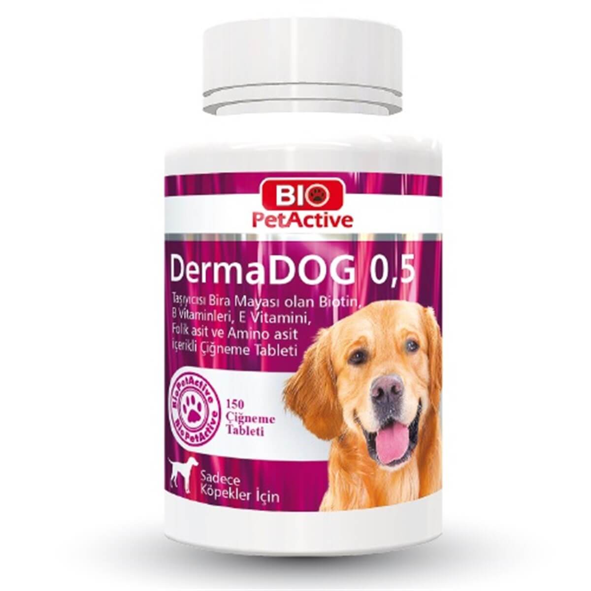 Pet Active Dermadog Brewers Yeast Sarımsaklı Maya Tableti 150 Adet