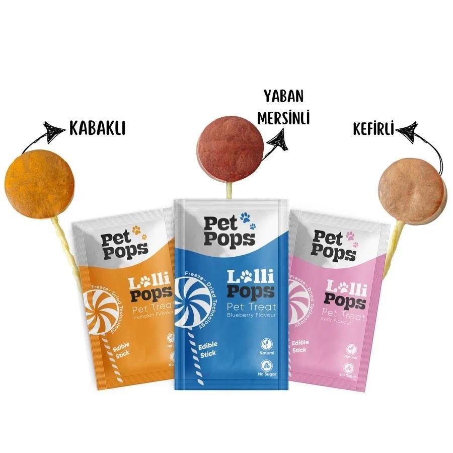Pet Pops Kediler Ve Köpekler İçin Balkabaklı Lolipop, Kedi Ödül Maması, Pet Pops