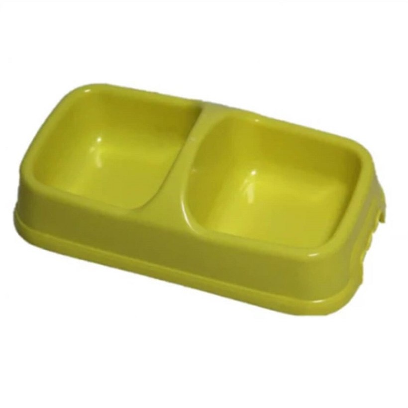 Pet Style Kedi İkili Mama Kabı Mor 14X28cm