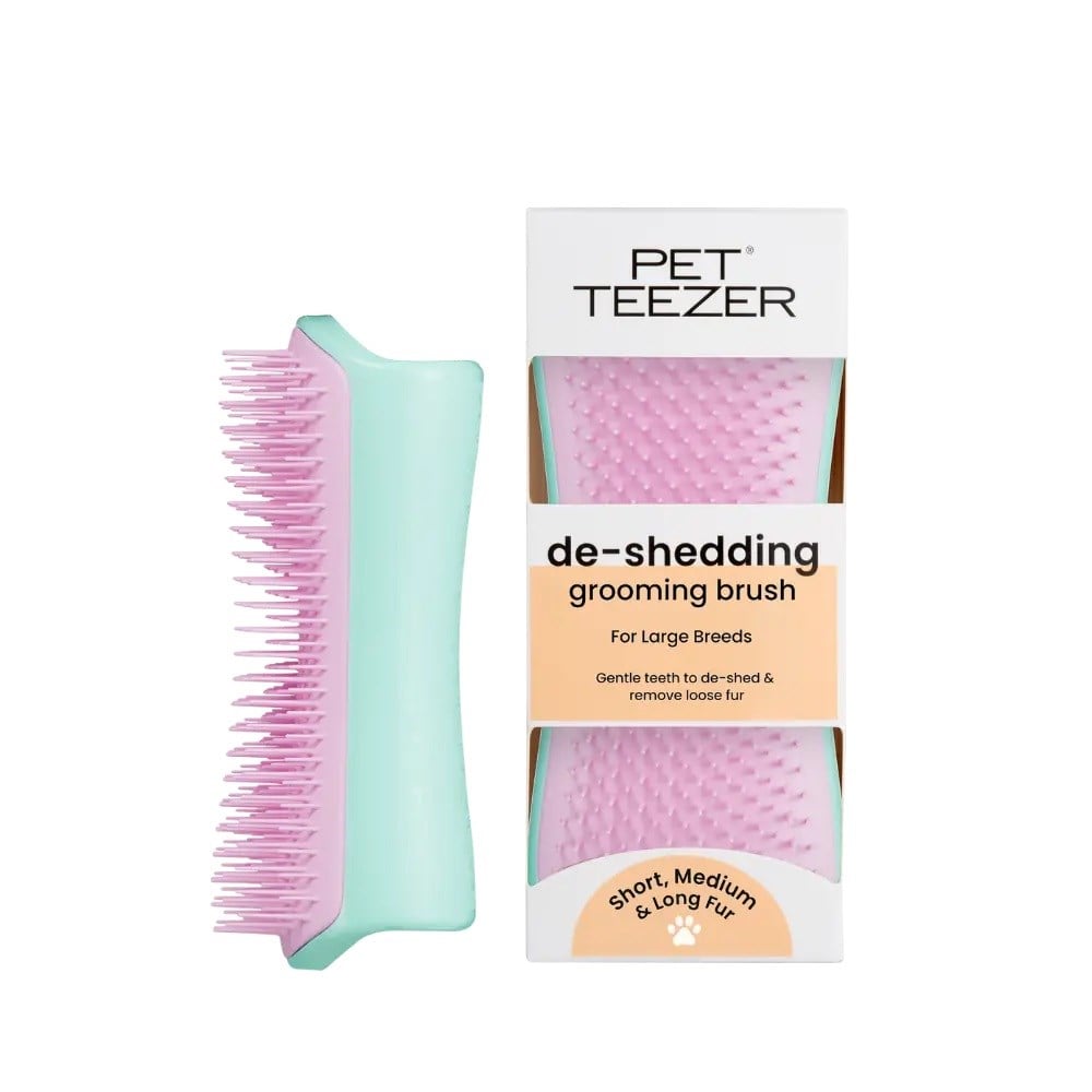 Pet Teezer Deshedding Mint / Pink  Köpek Bakım Fırçası, Köpek Tarak ve Fırçaları, Tangle Teezer