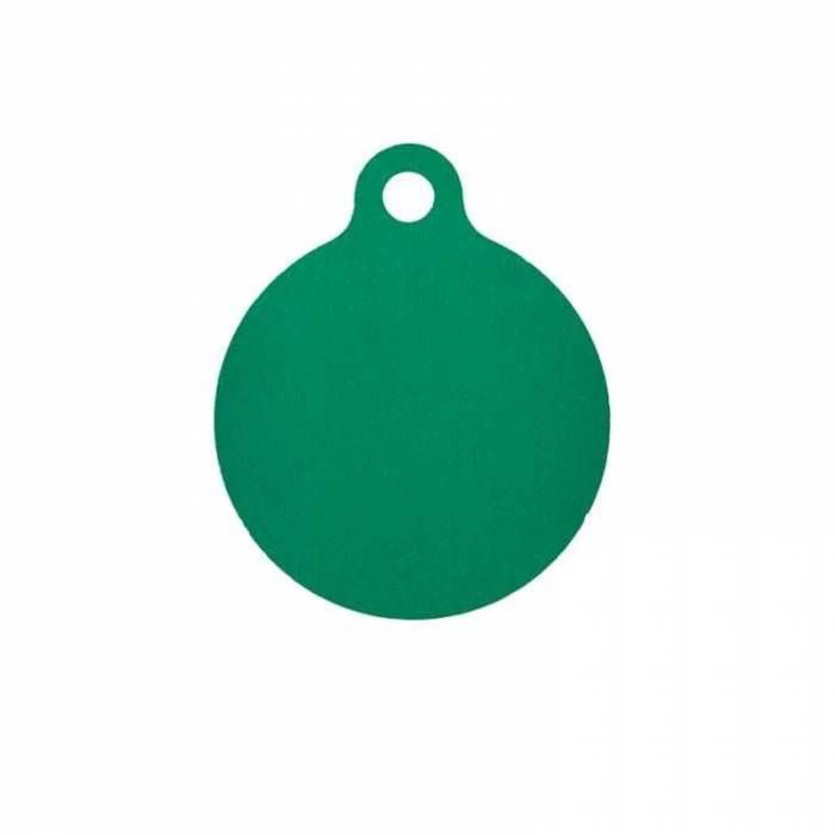 Petag Aluminium Pet İsimliği Yeşil Yuvarlak Büyük Boy