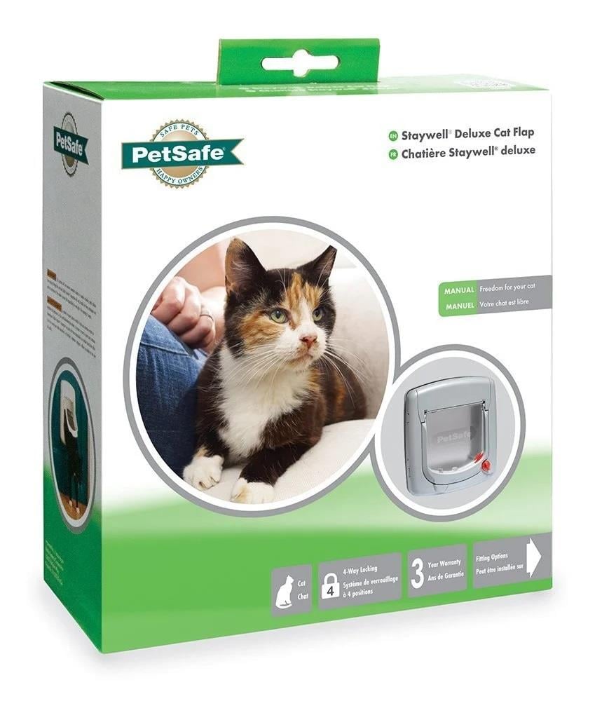 PetSafe Manuel 4 Yönlü Kilitli Kapı Gri, Kedi Kapıları, PetSafe