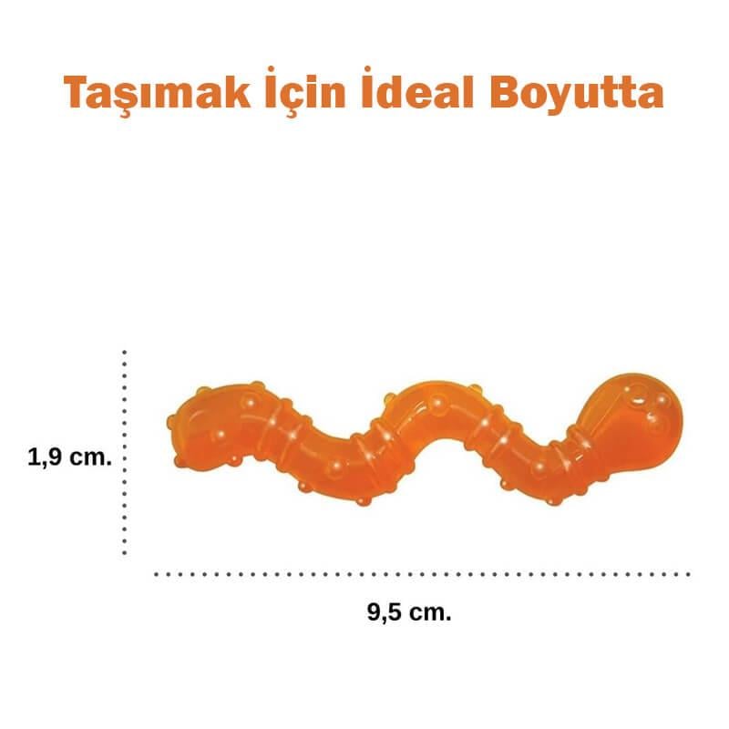 Petstages Solucan Şeklinde Catnipli Kedi Oyuncağı, Kedi Topu, Petstages