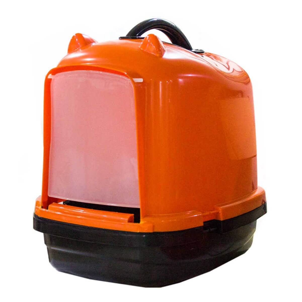 Petstyle Comfort Kapalı Kedi Tuvalet Kabı Turuncu