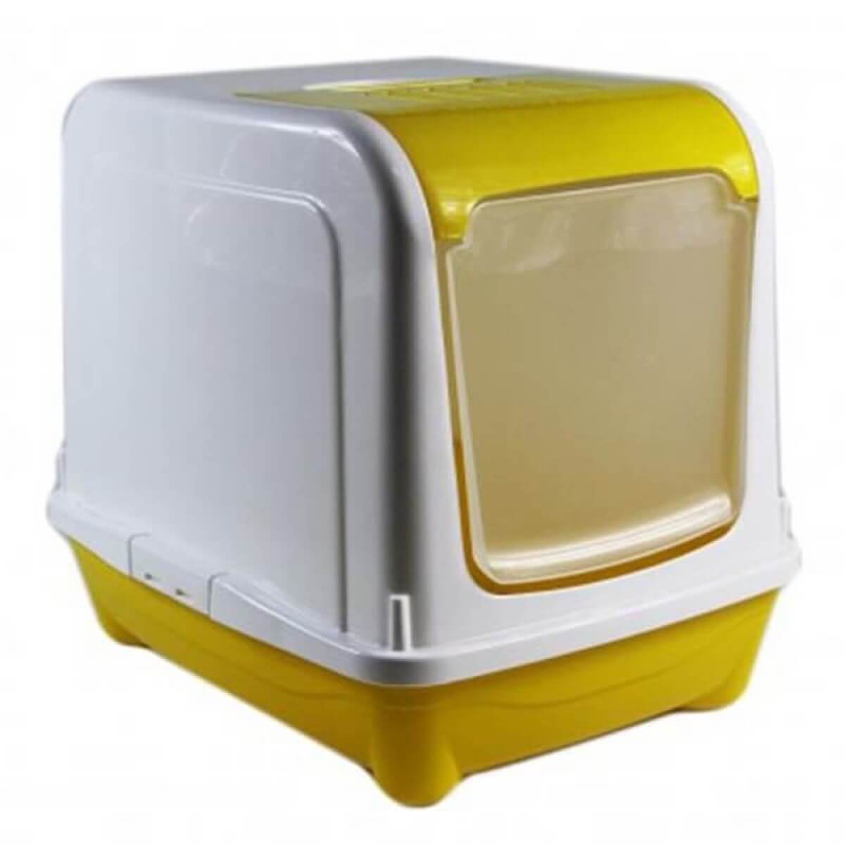 Petstyle Üstten Açılır Kapalı Kedi Tuvalet Kabı Sarı