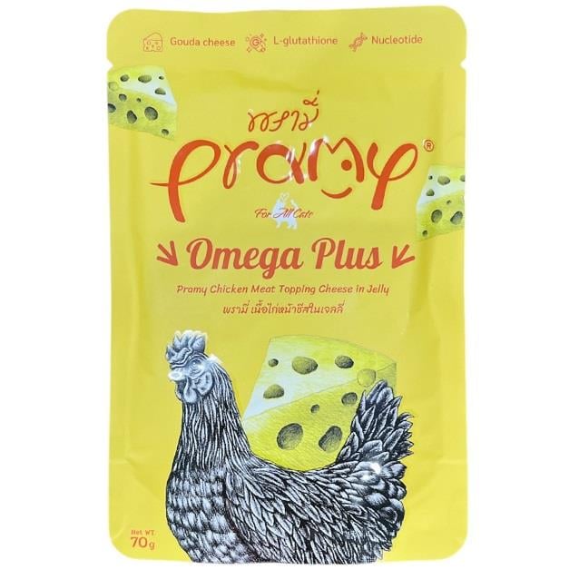 Pramy Jöle İçinde Tavuklu ve Peynirli Yetişkin Kedi Maması 70gr, Yetişkin Kedi Yaş Mama, Pramy