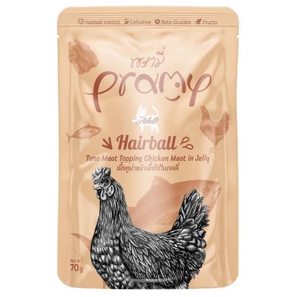 Pramy Sos Yetişkin Ton Balıklı Tavuklu Kedi Maması 70gr, Yetişkin Kedi Yaş Mama, Pramy