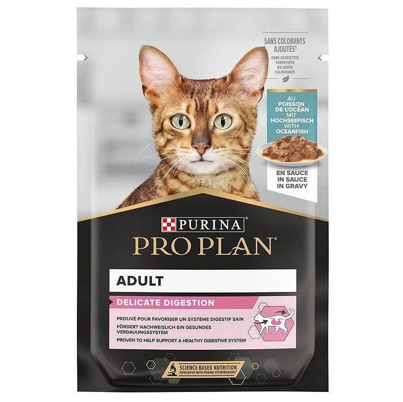 Pro Plan Delicate Okyanus Balıklı  Pouch Kedi Konservesi 85 Gr, Yetişkin Kedi Yaş Mama, Proplan