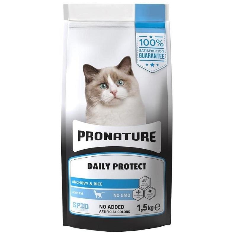 Pronature Hamsili ve Pirinçli Yetişkin Kedi Maması 1,5kg, Yetişkin Kedi Maması, Pronature