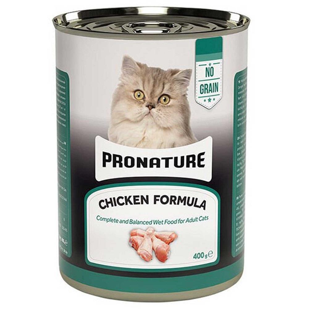 Pronature Tahılsız Tavuklu Ezme Yetişkin Kedi Konservesi 400 Gr, Yetişkin Kedi Yaş Mama, Pronature