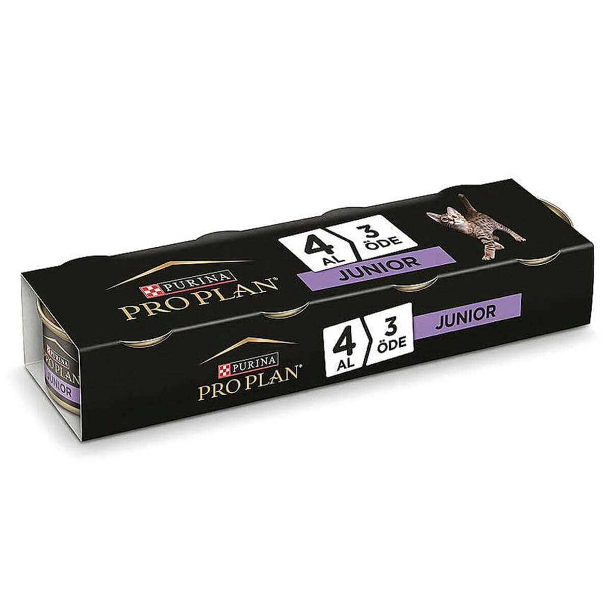 Proplan Junior 85 Gr Kedi Konservesi 4 Al 3 Öde, Yavru Kedi Yaş Mama, Proplan