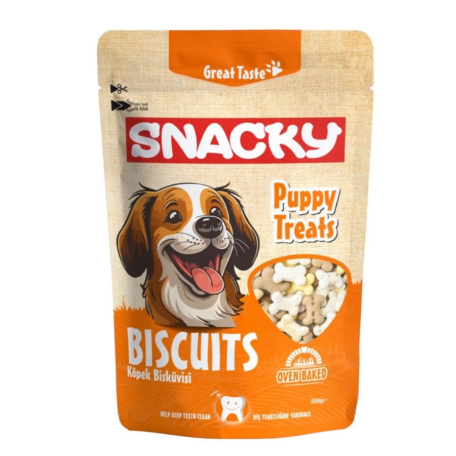 Pupy Treats Köpek Bisküvisi 200 gr, Köpek Atıştırmalıkları, SNACKY
