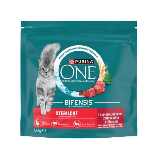 Purina One Steril Cat Beef & Wheat Kısır Kedi Maması  1.4 Kg, Kısırlaştırılmış Kedi Maması, Purina