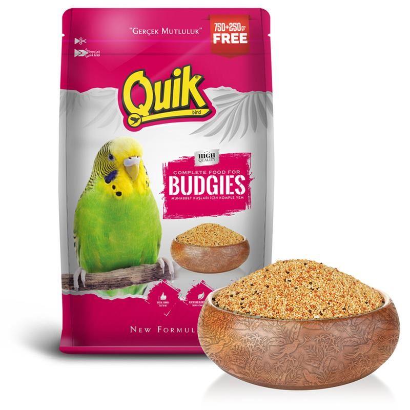 Quik Muhabbet Kuşu Yemi 750 Gr + 250 Gr, Muhabbet Kuşu Yemi, Quik