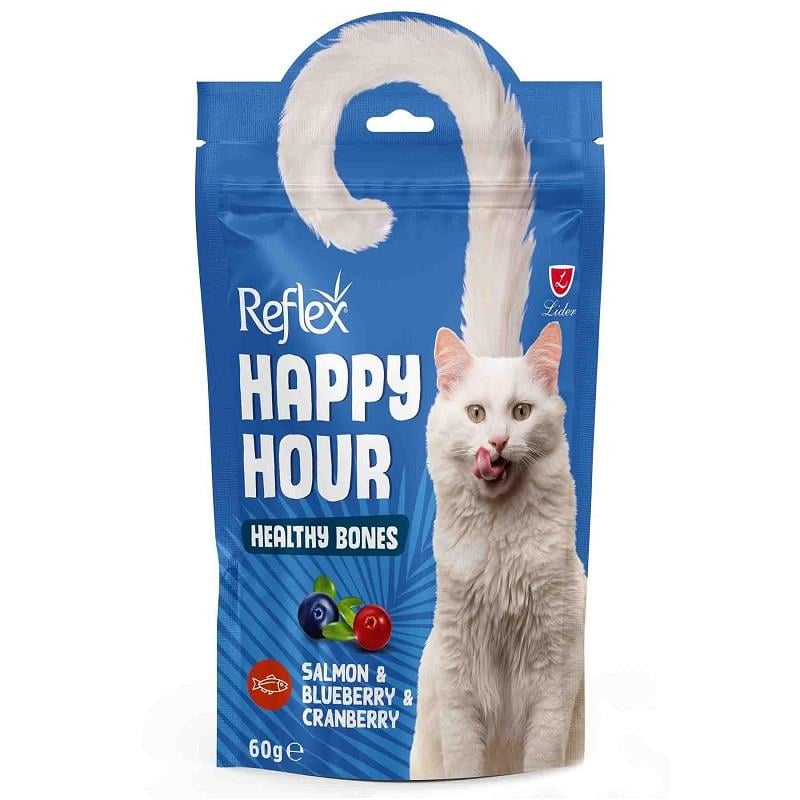 Reflex Happy Hour Kemik Destekleyici Kedi Ödülü 60 Gr, Kedi Ödül Maması, Reflex