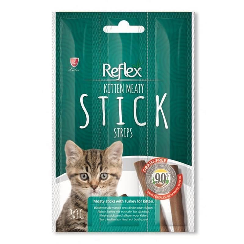 Reflex Hindili Yavru Kedi Ödül Çubuğu 3 Gr 3 Adet, Kedi Ödül Maması, Reflex